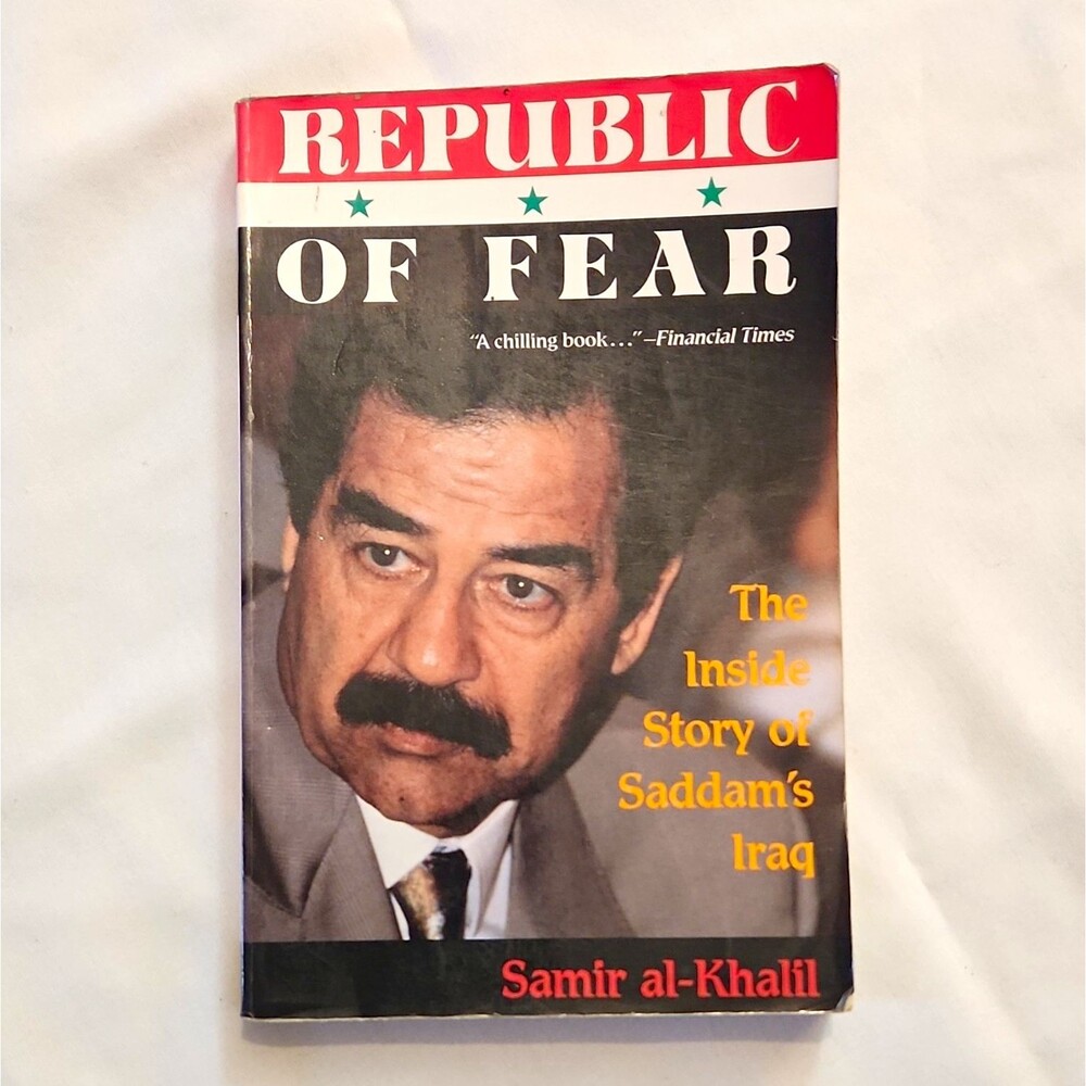 Vintage 1990 Republic of Fear Saddam Hussein Iraq Book Samir al-Khalil Paperback